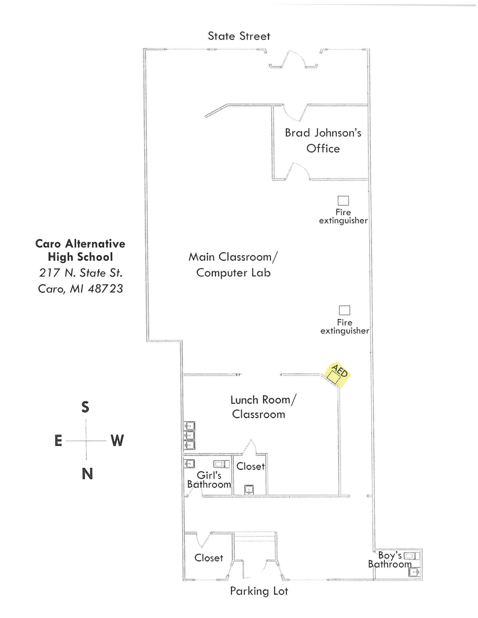 CAHS building map