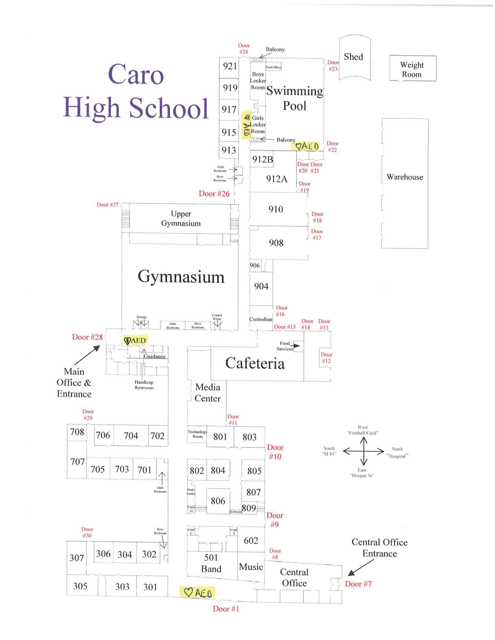 CHS building map